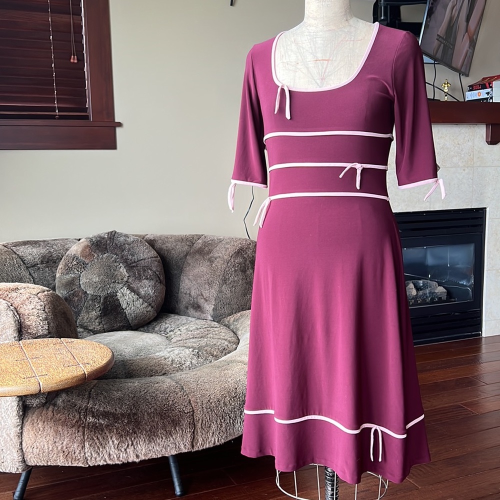 Leona Edminston retro dress L / 10 - Picture 8 of 15